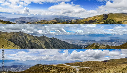 Andes Panoramic Landscapes Quito Ecuador