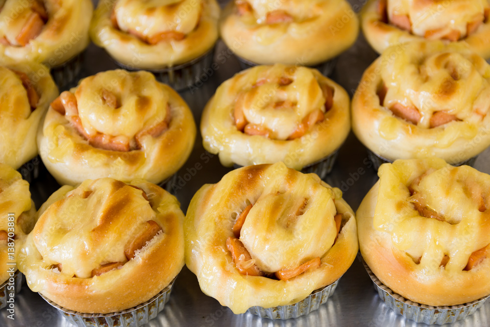 white bread Ham and cheese bake white bread Ham and cheese bake