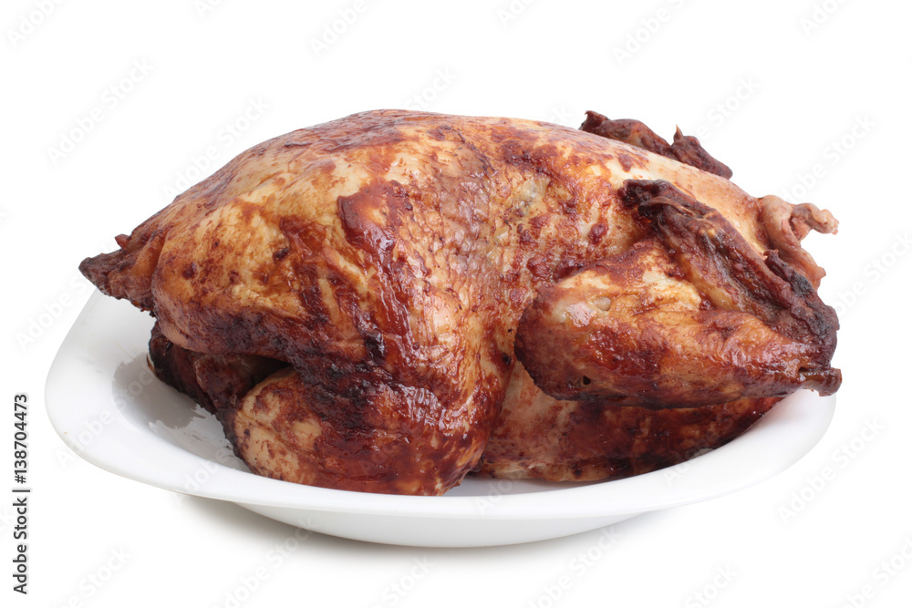 Piece of raw chicken meat on a white background Piece of raw chicken meat on a white background