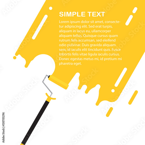 Roller vector illustration.