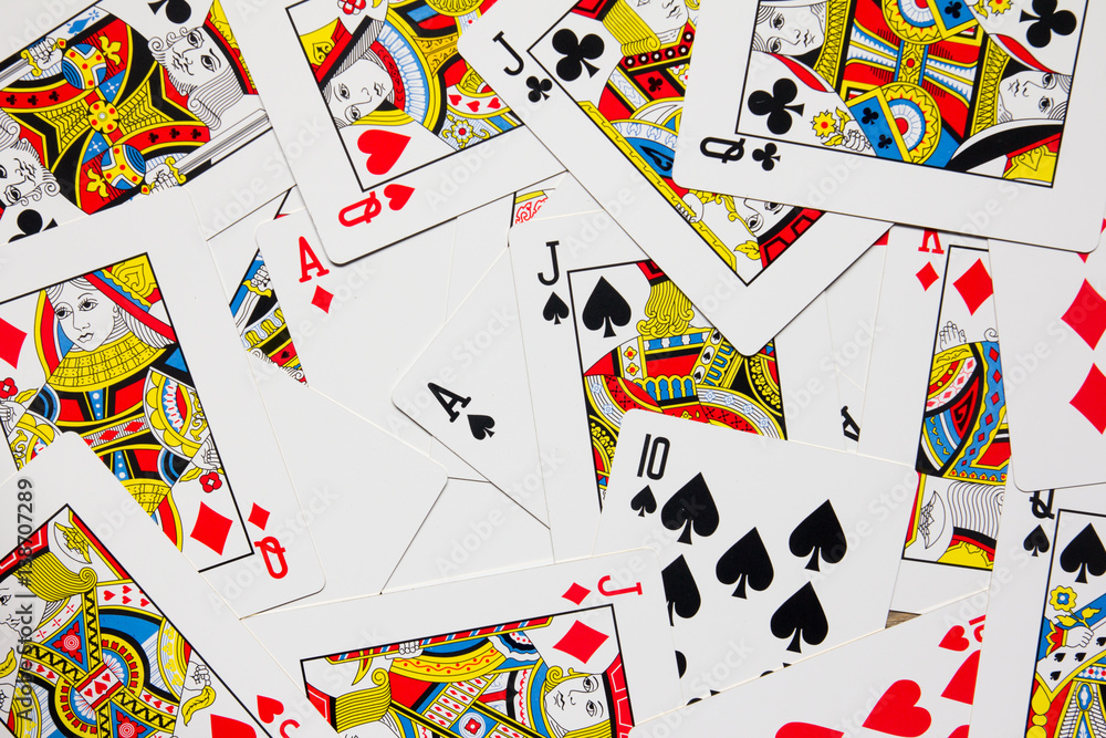 Poker card background with four kind of spade, heart, club, diamond Poker card background with four kind of spade, heart, club, diamond