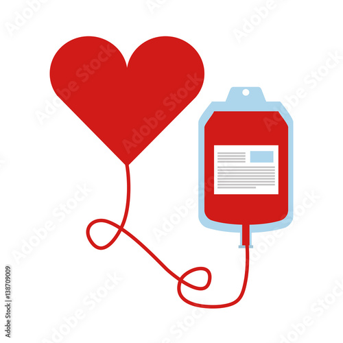blood donation bag icon vector illustration design