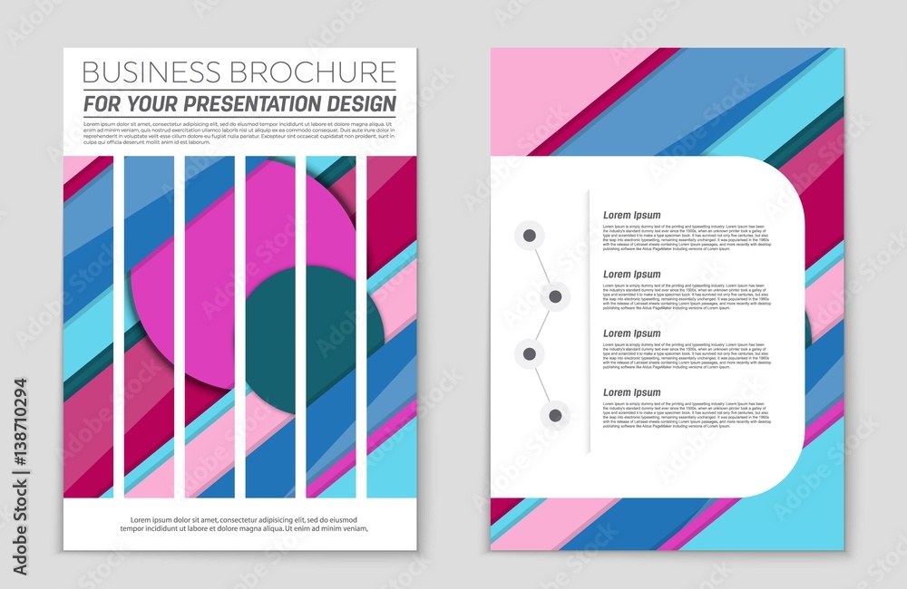 Fototapeta premium Abstract vector layout background set. For art template design, list, front page, mockup brochure theme style, banner, idea, cover, booklet, print, flyer, book, blank, card, ad, sign, sheet,, a4.
