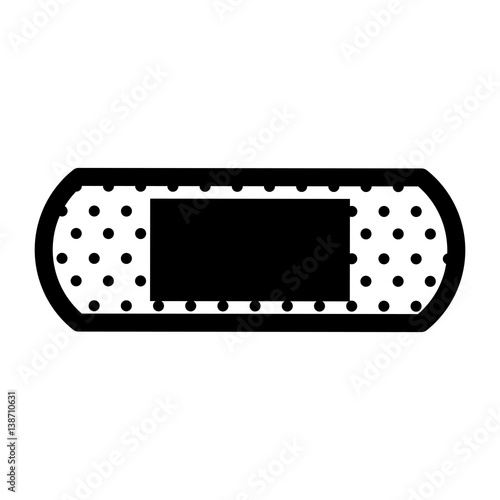 cure band first aid icon vector illustration design