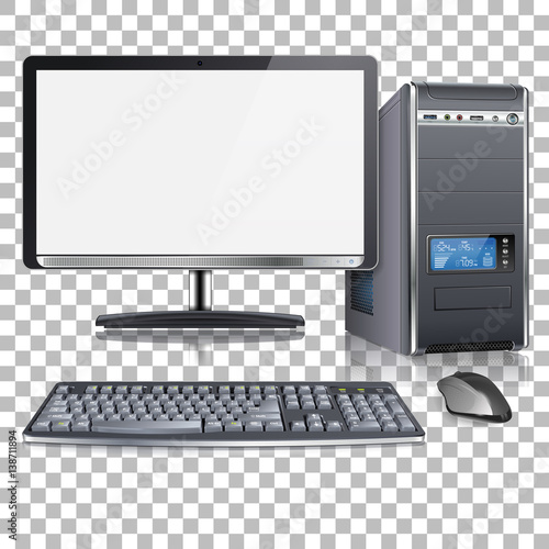 High Detailed Modern Computer