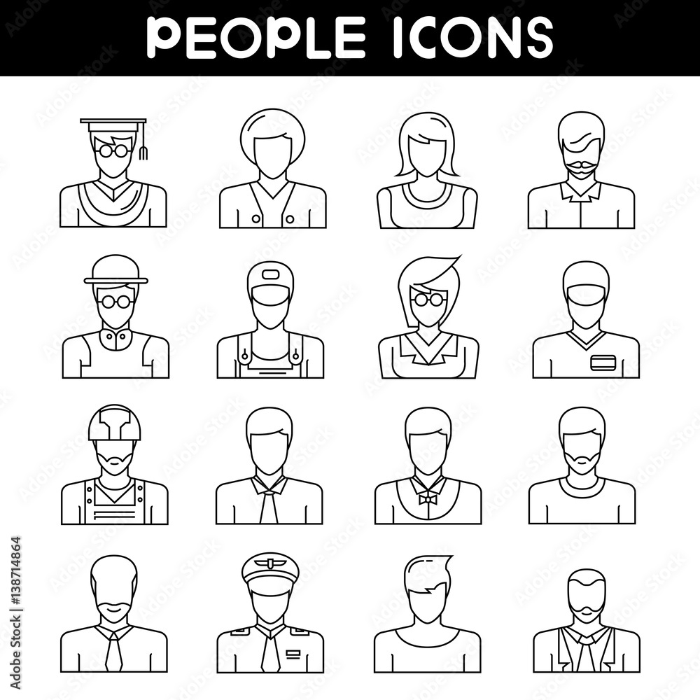 people avatar , user icons people avatar , user icons
