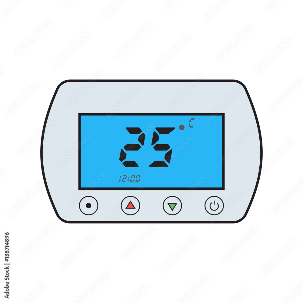 Electronic thermostat with a screen. Under floor heating control. Temperature control. Electronic thermostat with a screen. Under floor heating control. Temperature control.