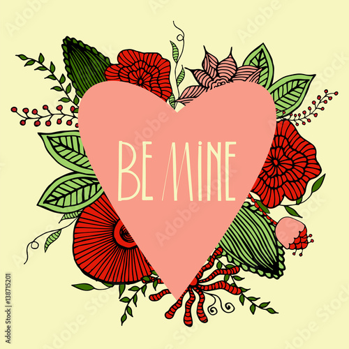 Be mine card.