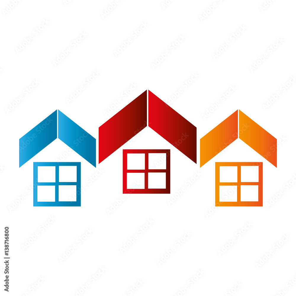 colorful abstract set collection roof and windows house vector illustration colorful abstract set collection roof and windows house vector illustration