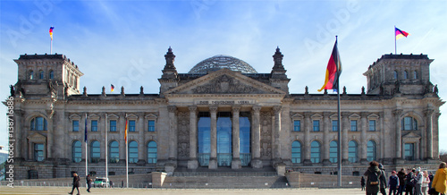 Reichstag with people  Berlin