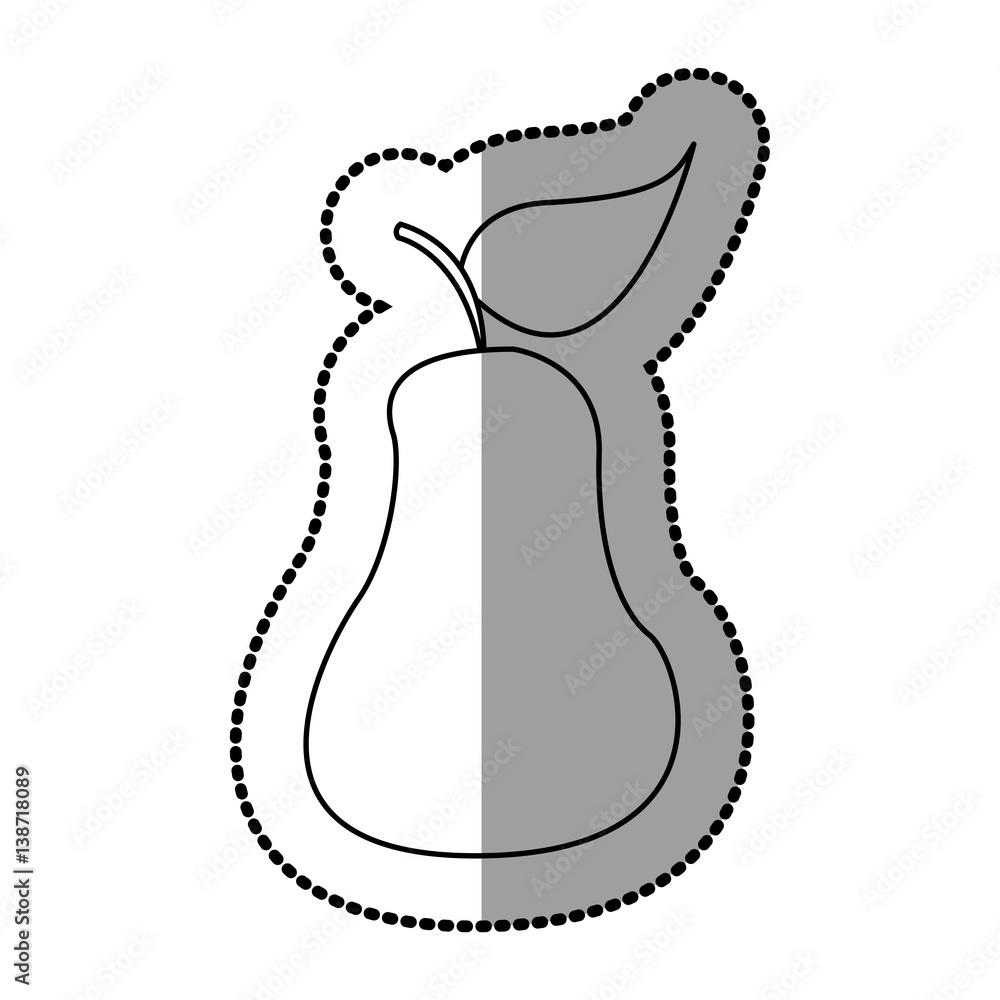 figure pear fruit icon stock, vector illustration design figure pear fruit icon stock, vector illustration design