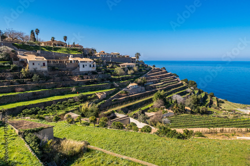 Breathtaking coastal view in Banyalbufar, Mallorca
