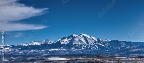 A mountain Range near Aspen Colorado and South of Basalt during the winter ski season © Kevin