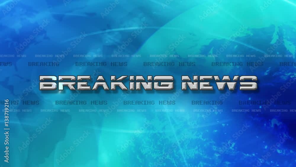 Breaking News 4K Animation - Lens Flare Text Flying in Transition ...