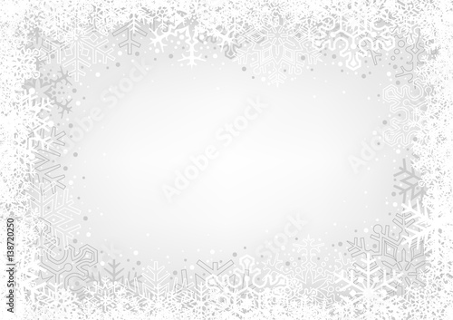 White Snowflakes Background...