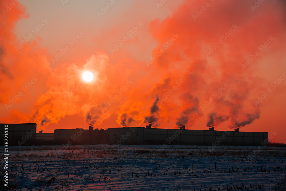 Fototapeta premium Air pollution