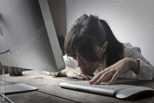 Obraz na płótnie Sad employee