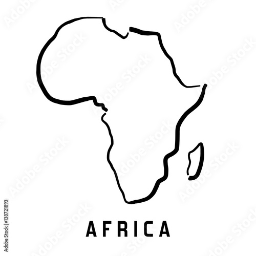 Africa simple map