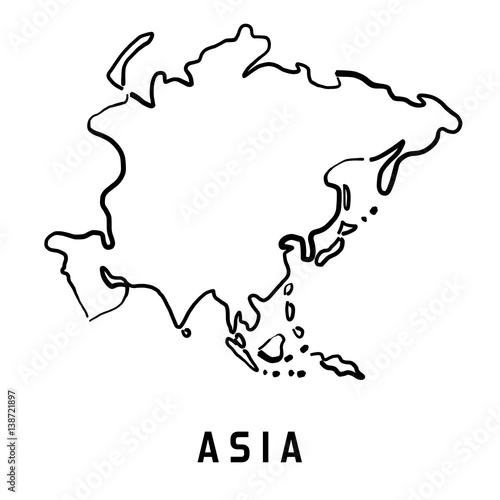 Asia simplified map