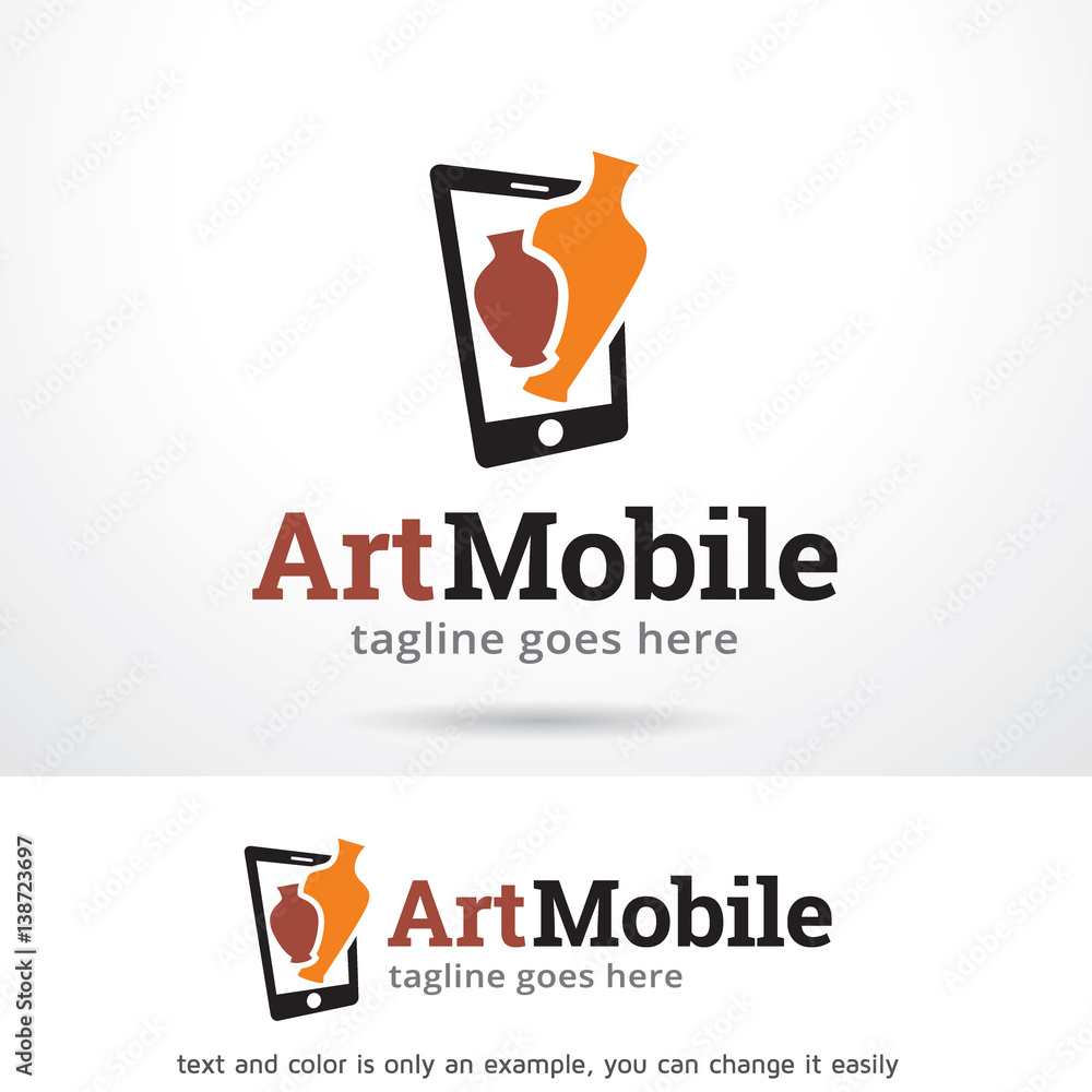 Art Mobile Logo Template Design Vector 