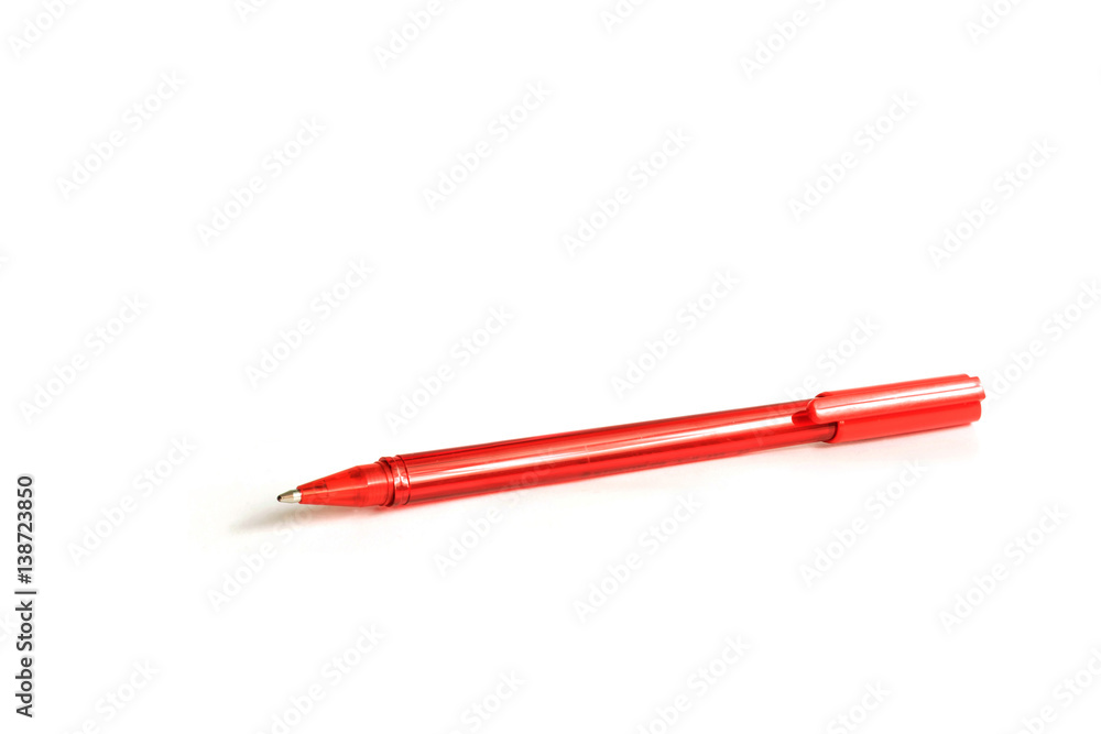 This is a red pen.