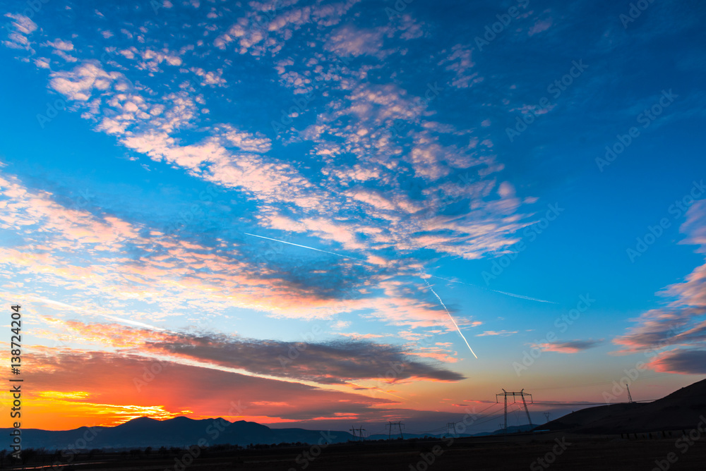 Beautiful sunset clouds Beautiful sunset clouds