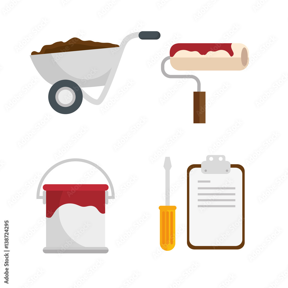 construction set tools icon vector illustration design construction set tools icon vector illustration design