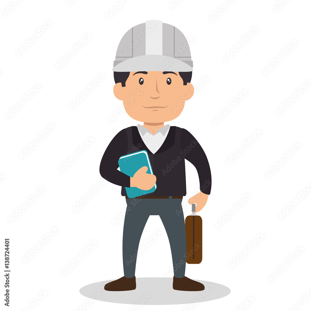 construction professional avatar character vector illustration design construction professional avatar character vector illustration design