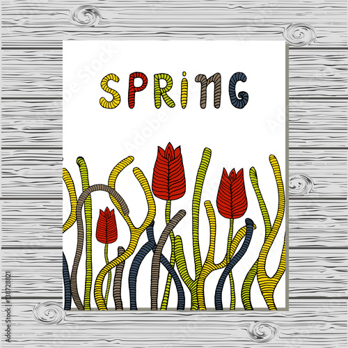 Spring card