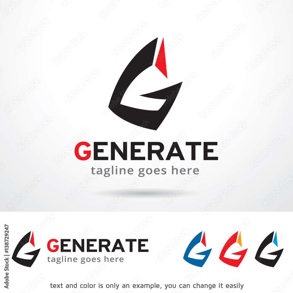 Letter G Generate Logo Template Design Vector Letter G Generate Logo Template Design Vector