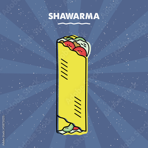 Shawarma sandwich, Grill, Meat, Restaurant Menu
