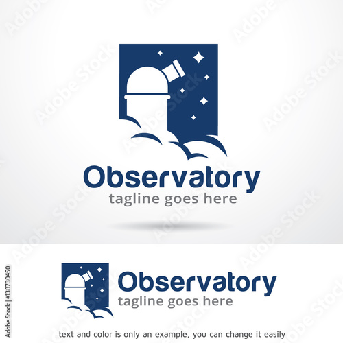 Observatory Logo Template Design Vector