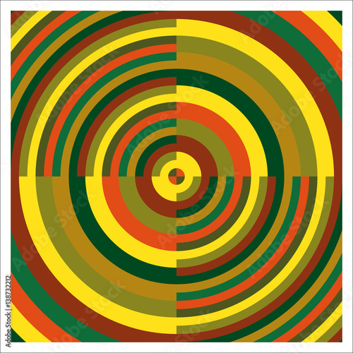 Vector and colorized target with transparency