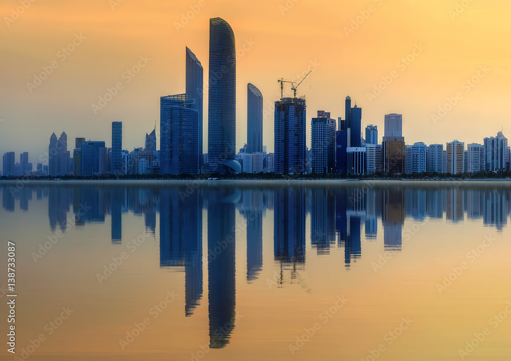 Fototapeta premium Abu Dhabi Skyline
