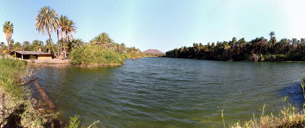 Laguna (lagoon) de San Ignacio with vulcano Las Tres Virgenes in the background, San Ignacio, Baja California Sur, Mexico Laguna (lagoon) de San Ignacio with vulcano Las Tres Virgenes in the background, San Ignacio, Baja California Sur, Mexico
