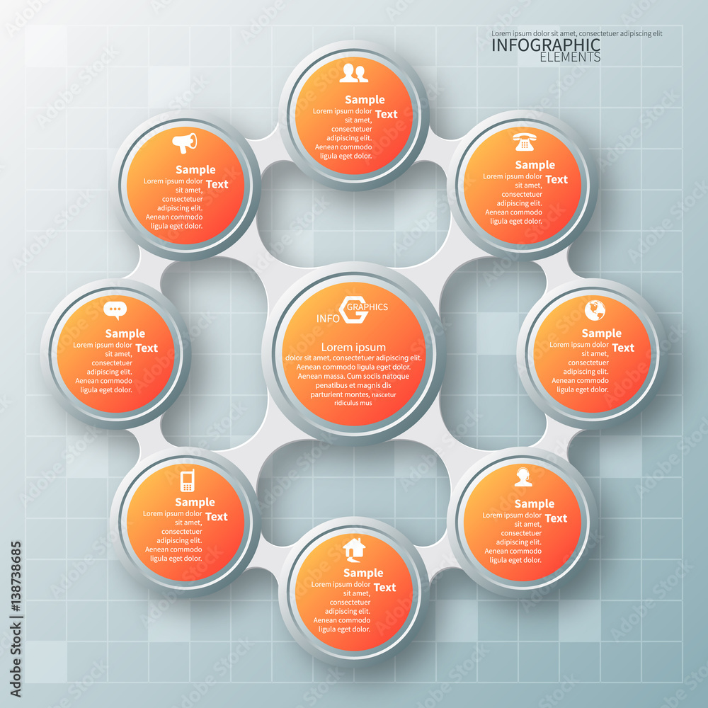 Abstract 3D Paper Infographics Abstract 3D Paper Infographics