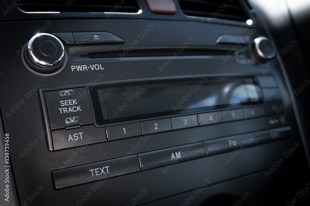 Fototapeta premium car interior and dashboard