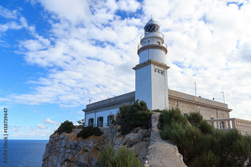 Cap de Formentor Lighthouse and Mediterranean Sea, Majorca, Spain