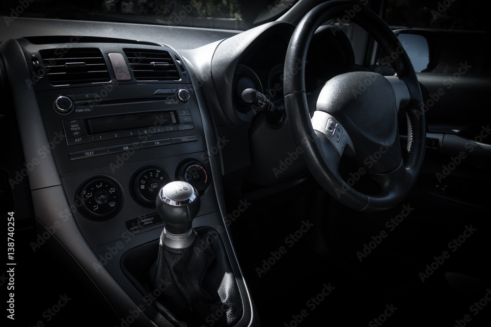 car interior and dashboard car interior and dashboard