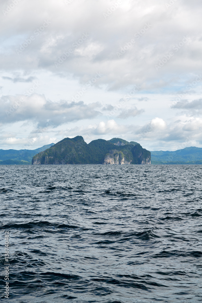 a view from boat and the pacific ocean a view from boat and the pacific ocean