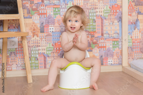 Child potty training concept