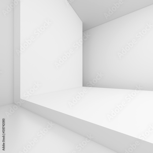 Wallpaper Mural Minimal Gallery Interior. 3d Geometric Background Torontodigital.ca