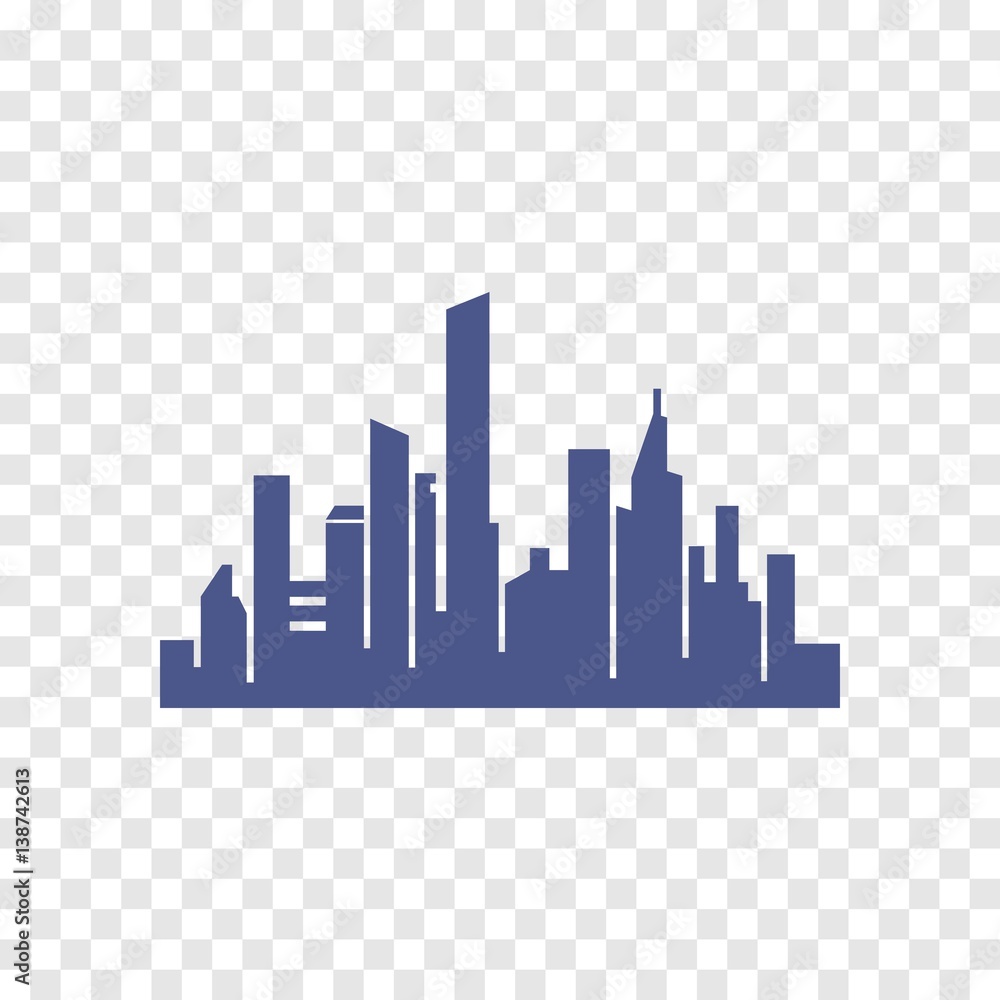 city silhouette icon