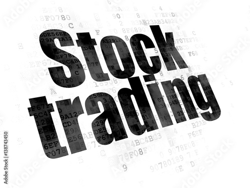 Finance concept  Stock Trading on Digital background