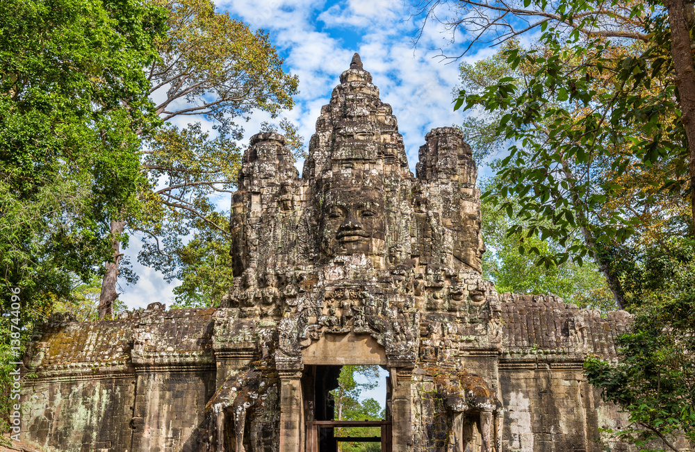 The Victory Gate of Angkor Thom, Cambodia