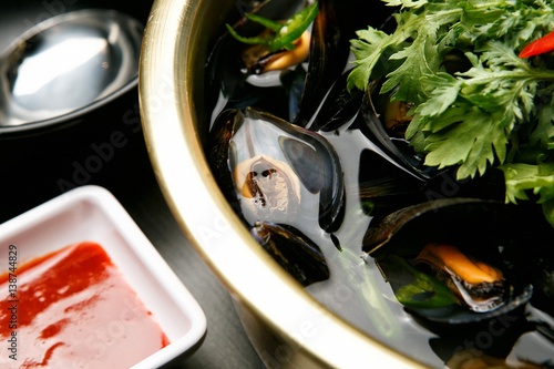 Honghap-tang. Mussel Soup. photo