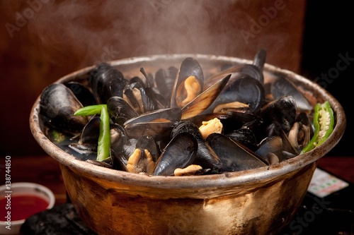 Honghap-tang. Mussel Soup. photo