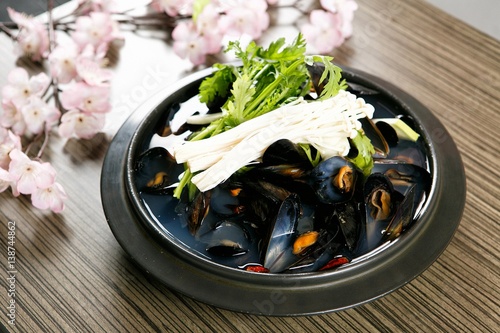 Honghap-tang. Mussel Soup. photo