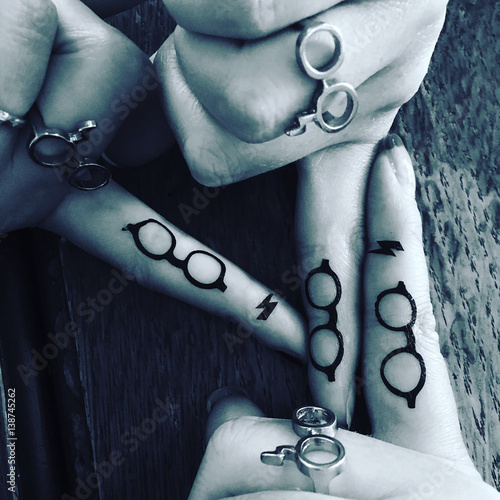 Eyeglass Tattoos and Rings