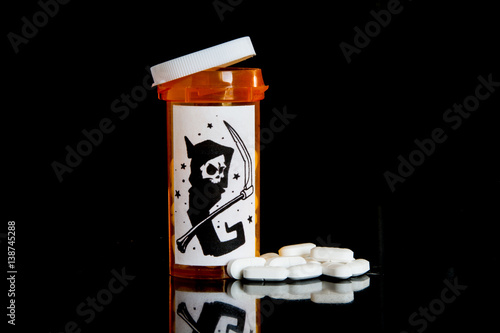 Drugs and the grim reaper.
